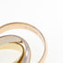Vendome Louis Cartier Band Ring 18K Tricolor Gold