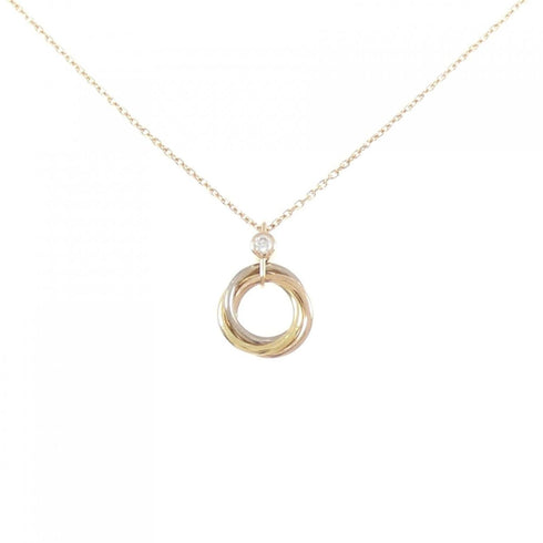 Trinity Pendant Necklace 18K Tricolor Gold