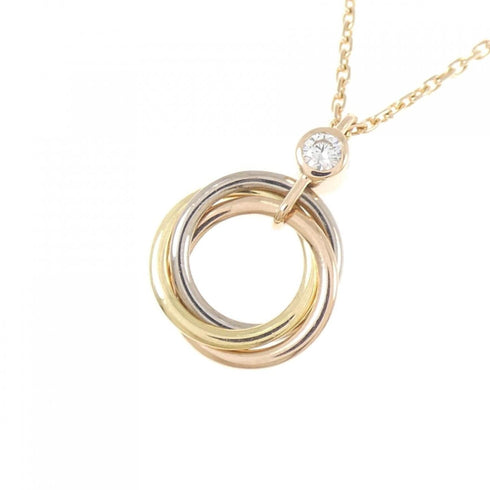 Trinity Pendant Necklace 18K Tricolor Gold