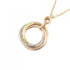 Trinity Pendant Necklace 18K Tricolor Gold
