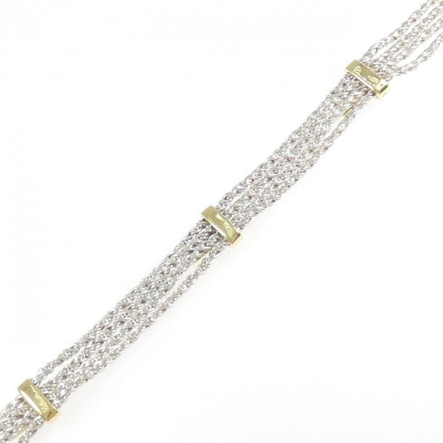Bracelet Sterling Silver and 18K Yellow Gold