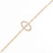 Chaine d'Ancre Contour Bracelet 18K Rose Gold with Diamond