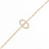 Chaine d'Ancre Contour Bracelet 18K Rose Gold with Diamond