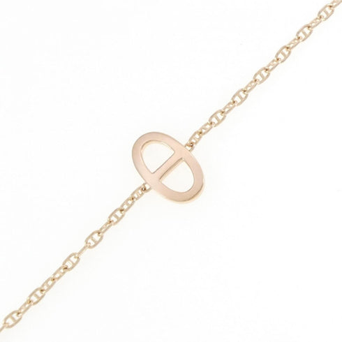 Chaine d'Ancre Contour Bracelet 18K Rose Gold with Diamond