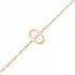 Chaine d'Ancre Contour Bracelet 18K Rose Gold with Diamond