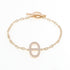 Chaine d'Ancre Contour Bracelet 18K Rose Gold with Diamond