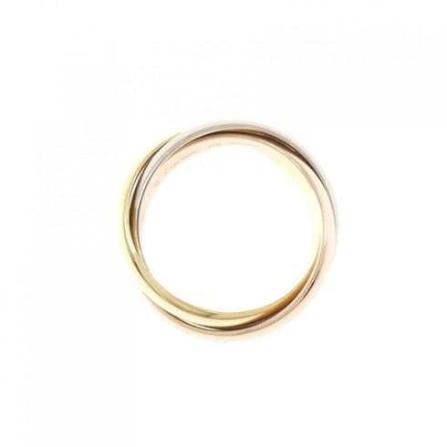 Vendome Louis Cartier Band Ring 18K Tricolor Gold