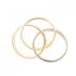 Vendome Louis Cartier Band Ring 18K Tricolor Gold