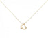 Open Heart Pendant Necklace 18K Rose Gold 7.1mm