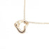 Open Heart Pendant Necklace 18K Rose Gold 7.1mm