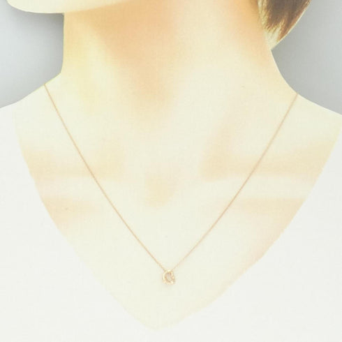 Open Heart Pendant Necklace 18K Rose Gold 7.1mm