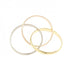 Vendome Louis Cartier Band Ring 18K Tricolor Gold