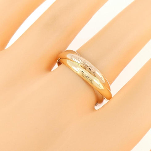 Vendome Louis Cartier Band Ring 18K Tricolor Gold