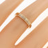 Vendome Louis Cartier Band Ring 18K Tricolor Gold