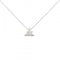 Vault One Pendant Necklace 18K White Gold with Diamond Mini