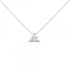 Vault One Pendant Necklace 18K White Gold with Diamond Mini