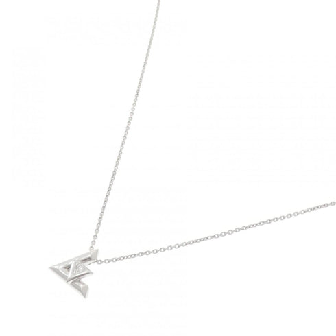 Vault One Pendant Necklace 18K White Gold with Diamond Mini
