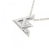 Vault One Pendant Necklace 18K White Gold with Diamond Mini