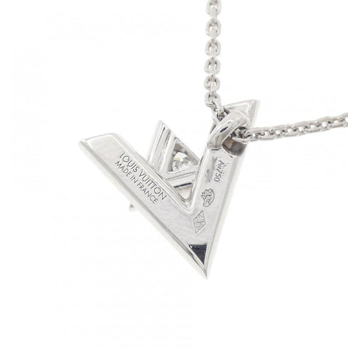 Vault One Pendant Necklace 18K White Gold with Diamond Mini