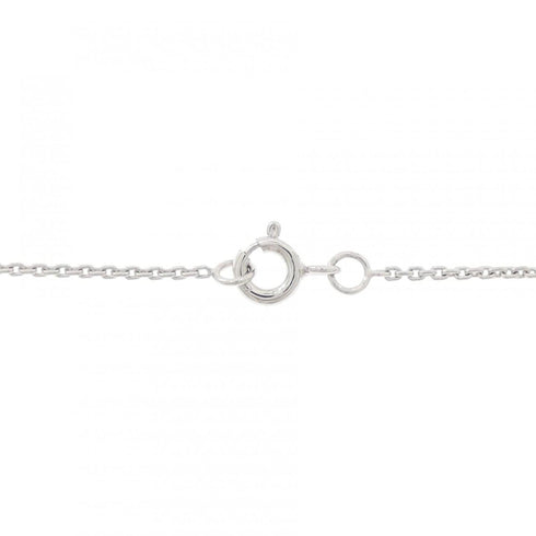 Vault One Pendant Necklace 18K White Gold with Diamond Mini