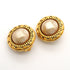 Clip-On Earrings Pearl Clip-On Gold-Tone Metal