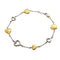 Multi-Heart Bracelet 18K White Gold and 18K Yellow Gold