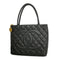 Medallion Tote Quilted Caviar