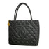 Medallion Tote Quilted Caviar