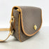 Vintage Saddle Flap Shoulder Bag Macadam Coated Canvas Small