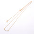 T Smile Mini Pendant Necklace 18K Rose Gold with Diamonds