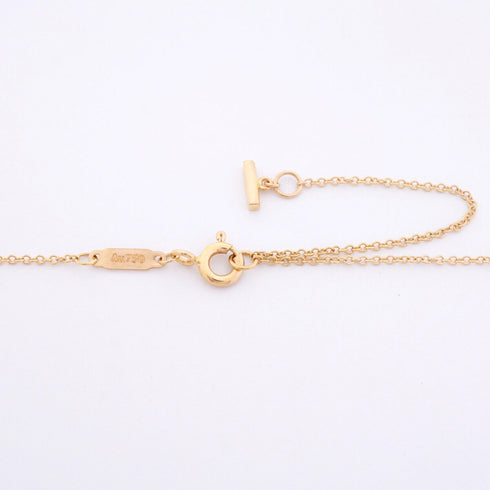 T Smile Mini Pendant Necklace 18K Rose Gold with Diamonds
