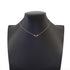 T Smile Mini Pendant Necklace 18K Rose Gold with Diamonds
