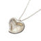 Full Heart Pendant Necklace Sterling Silver