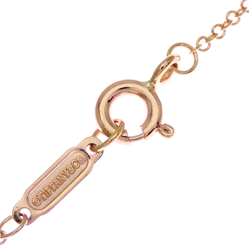 Heart Key Pendant Necklace 18K Rose Gold Mini