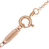 Heart Key Pendant Necklace 18K Rose Gold Mini