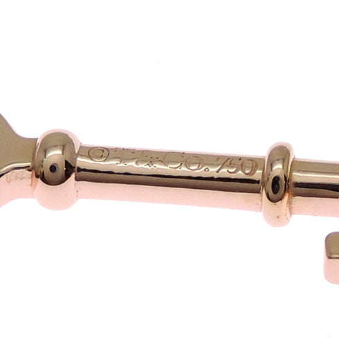Heart Key Pendant Necklace 18K Rose Gold Mini