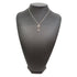 Heart Key Pendant Necklace 18K Rose Gold Mini