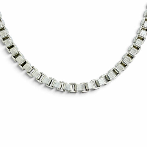 Venetian Pendant Necklace Sterling Silver