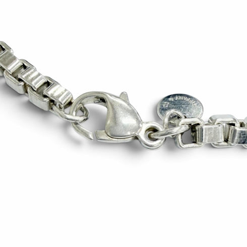 Venetian Pendant Necklace Sterling Silver