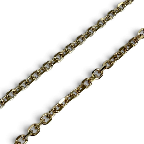 CC Logo Pendant Necklace Gold-Tone Metal