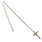 Vintage Pendant Necklace Sterling Silver and 18K Yellow Gold