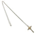 Vintage Pendant Necklace Sterling Silver and 18K Yellow Gold