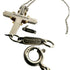 Vintage Pendant Necklace Sterling Silver and 18K Yellow Gold