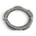Interlocking G Flower Cat Head Bracelet Sterling Silver with Color Stone