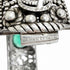Interlocking G Flower Cat Head Bracelet Sterling Silver with Color Stone