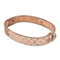 Monogram Cuff Bracelet Pink Gold