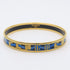 Bracelet Enamel and Metal Black and Blue