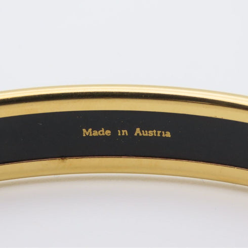 Bracelet Enamel and Metal Black and Blue
