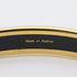 Bracelet Enamel and Metal Black and Blue