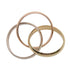 Vendome Louis Cartier Band Ring 18K Tricolor Gold